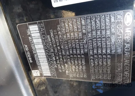 2018 Land Rover Range Rover 3.0L V6 Supercharged Hse из США, поврежденный, VIN SALGS2SV2JA506690